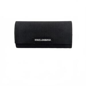 Dolce & Gabbana Black Hard Shell Eyeglass Case Velvet Lined D&G Luxury